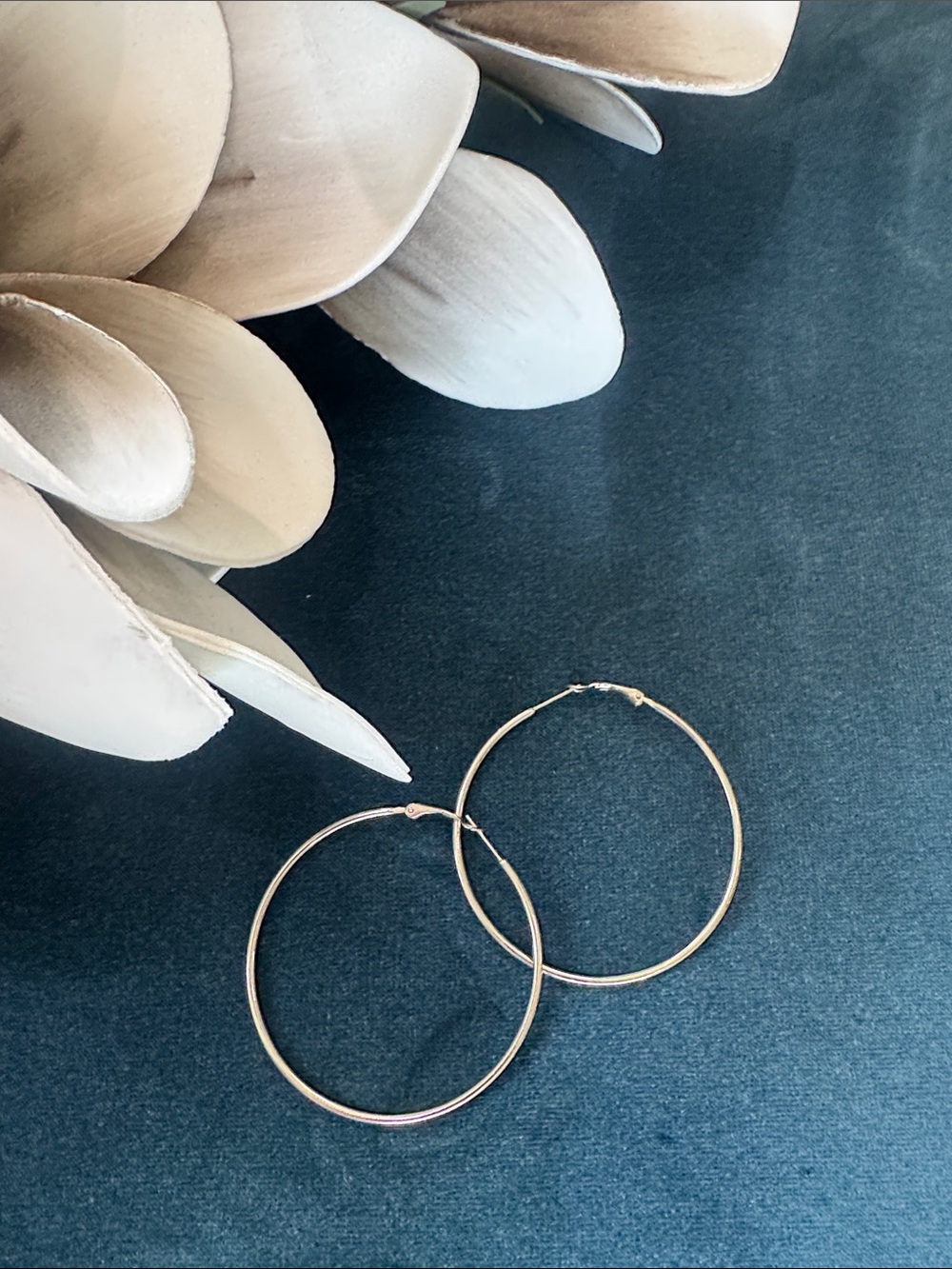 Classic Thin Hoop Silver Plated Earrings, lightweight and feminine! Fashion